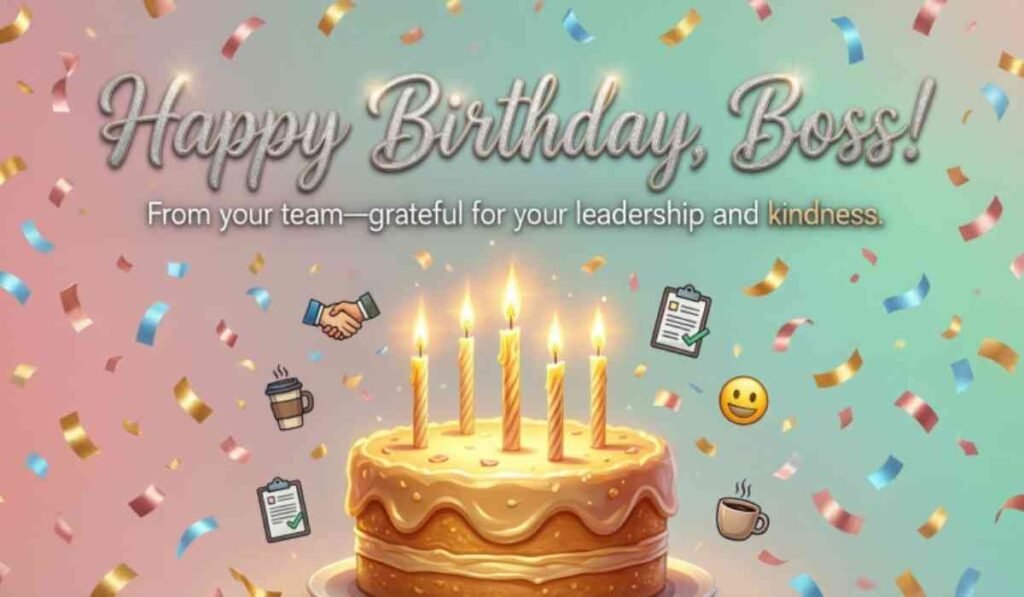Birthday Wishes for Boss from a Team Member