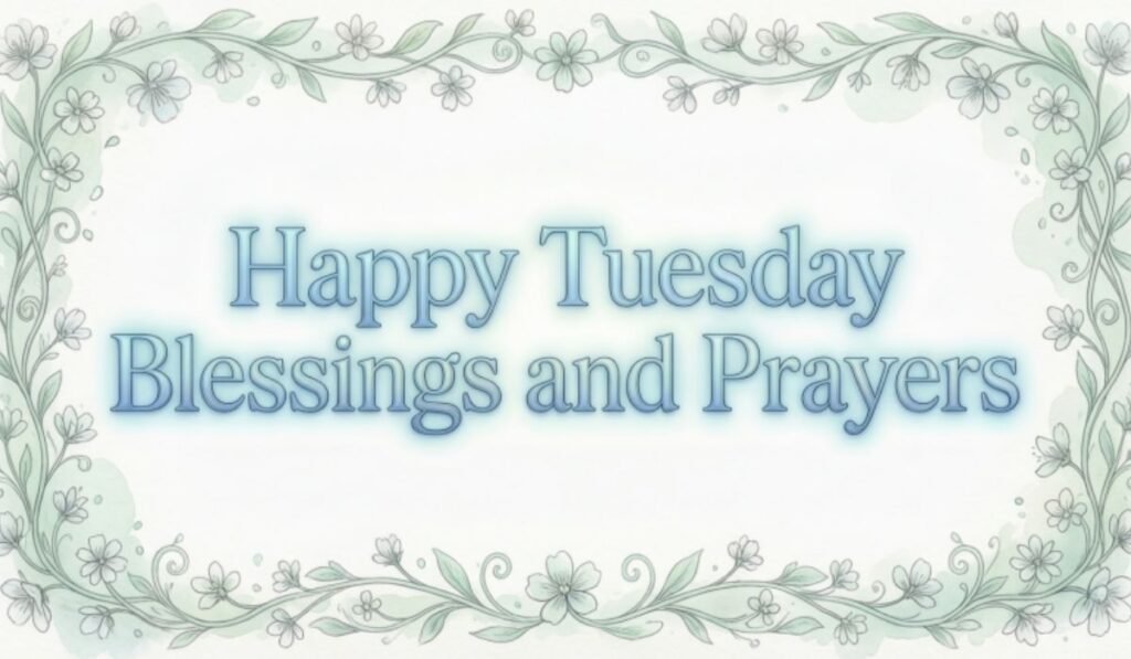 Happy Tuesday Blessings and Prayers