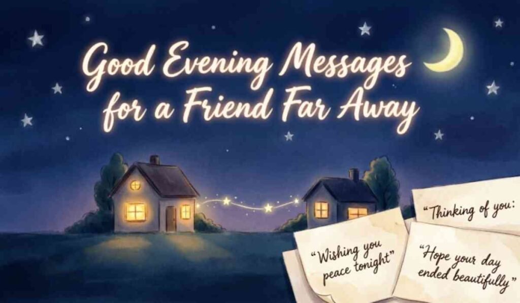 Good Evening Messages for a Friend Far Away