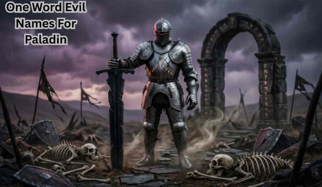 One Word Evil Names For Paladin
