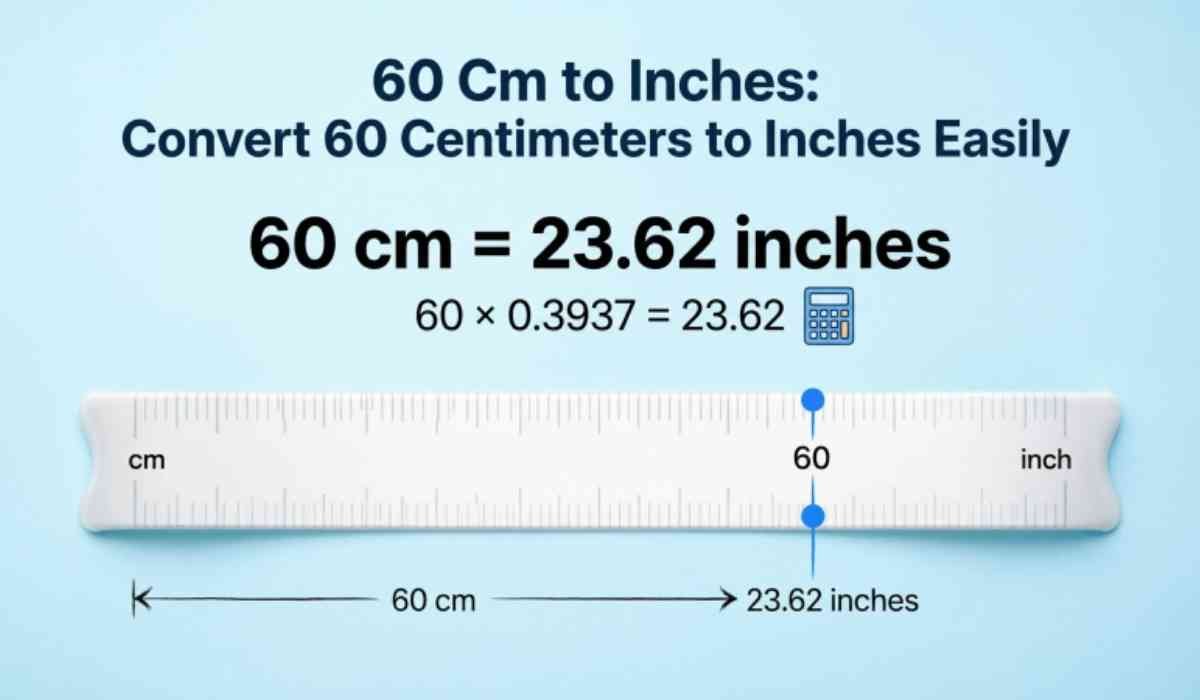 60 Cm to Inches